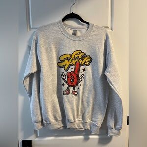 Retro Crewneck - Grey Size Small “Go Sports”
